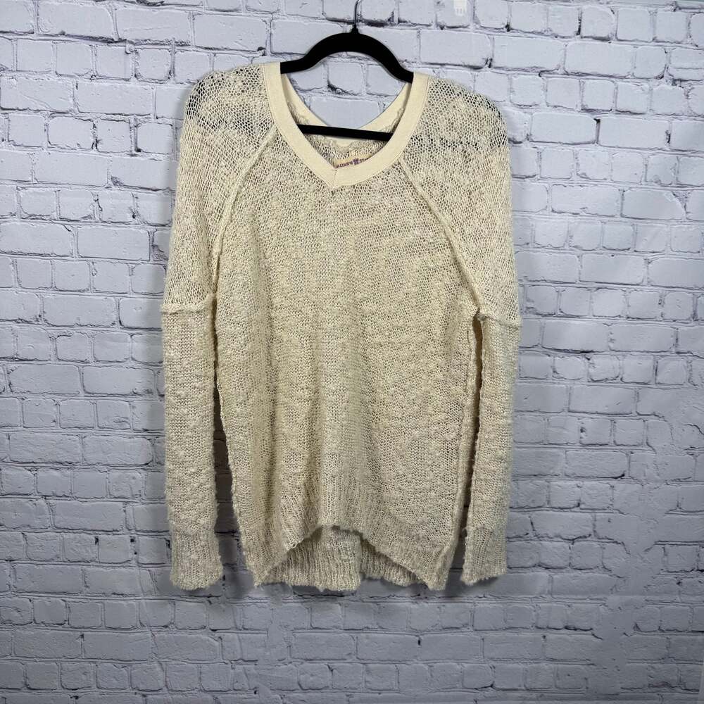 Altar'd State Cream Knit Crew Neck Sweater Size S